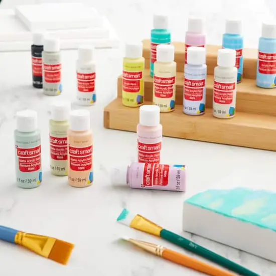 16 Color Satin Acrylic Paint Value Pack by Craft Smart&reg; {4}