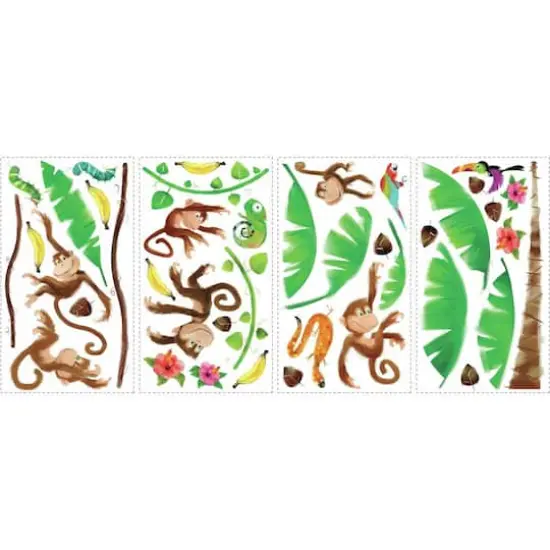 RoomMates Monkey Business Peel & Stick Wall DecalsRoomMates Monkey Business Peel & Stick Wall Decals {3}