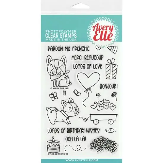 Avery Elle Frenchie Clear Stamps {1}