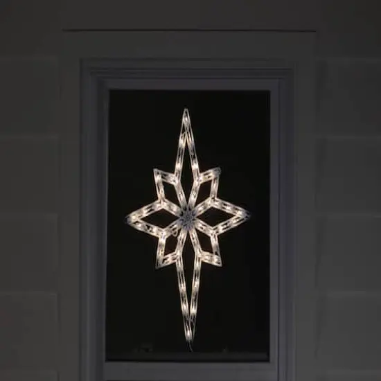 18" Lighted Star of Bethlehem Christmas Window Silhouette Decoration {5}