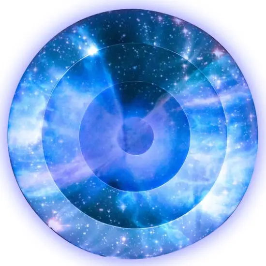 PoolCandy 60" Illuminated Galaxy LED Jumbo Island Butterfly Nebula Float {1}