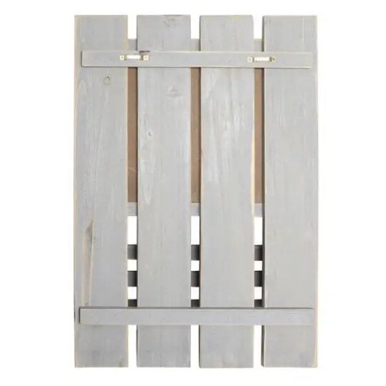 Elegant Designs Chalkboard Sign, Key Holder & Mail Storage Accent Gray Wash {9}