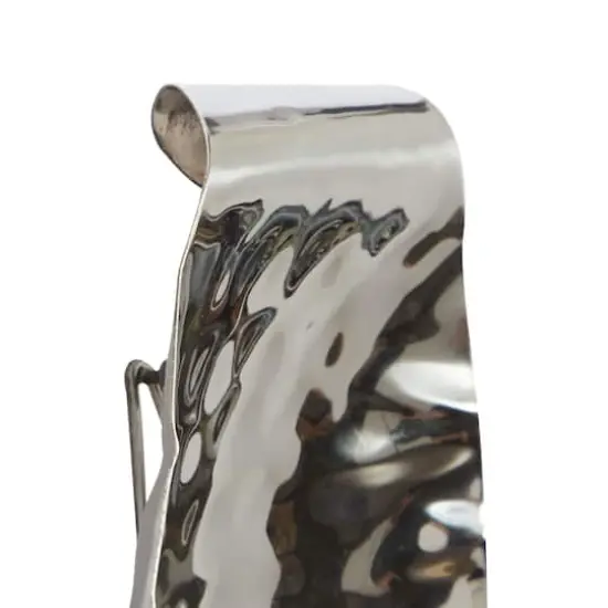 Set of 2 Silver Stainless Steel Contemporary Wall Sconce, 13.5", 18.5" {6}