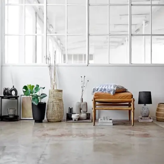 Hello Honey&reg; 14" Modern Abstract Decorative Paper Mache Vase Gray {6}