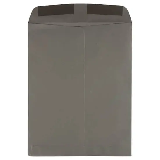 JAM Paper 10" x 13" Dark Gray Open End Catalog Envelopes with Gum Closure, 25ct. {1}