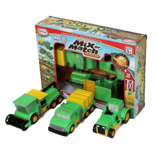 Popular Playthings&reg; Magnetic Mix or Match&reg; Farm Vehicles Play Set {1}