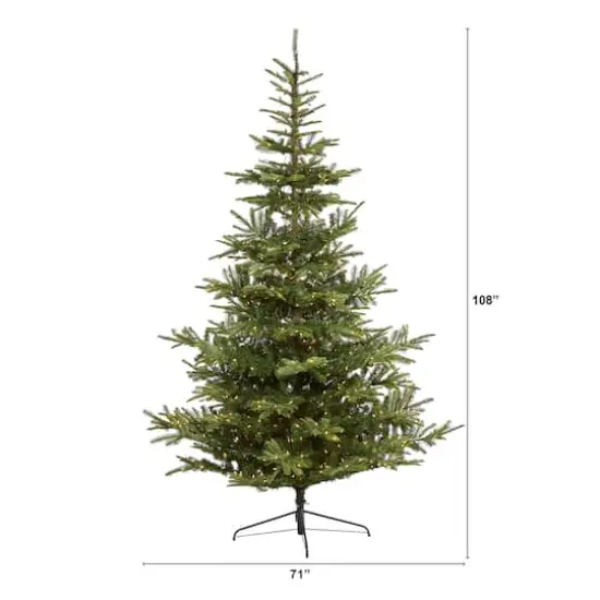 9ft. Pre-Lit Layered Washington Spruce Artificial Christmas Tree, Clear Lights {5}