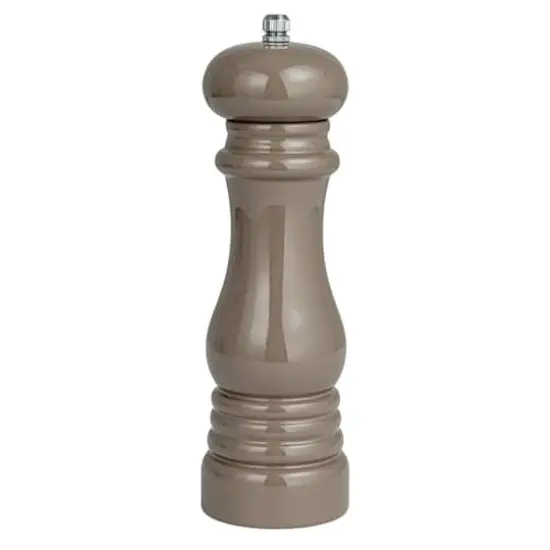 Hello Honey&reg; 8" Rubberwood Elegance Pepper Mill Gray {6}