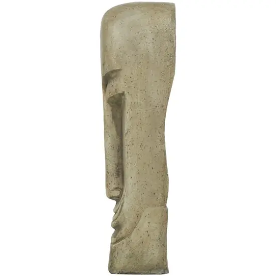 37" Gray Face Totem Sculpture {3}