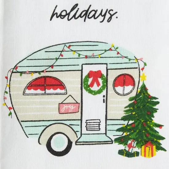 DII&reg; Holidays On Wheels Printed Dishtowel Set {5}