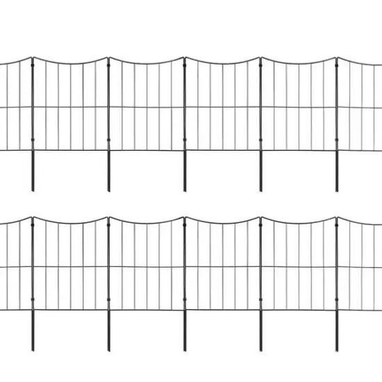 NEX&trade; 24" Black Lower Arc Garden Fence, 25ct. {1}