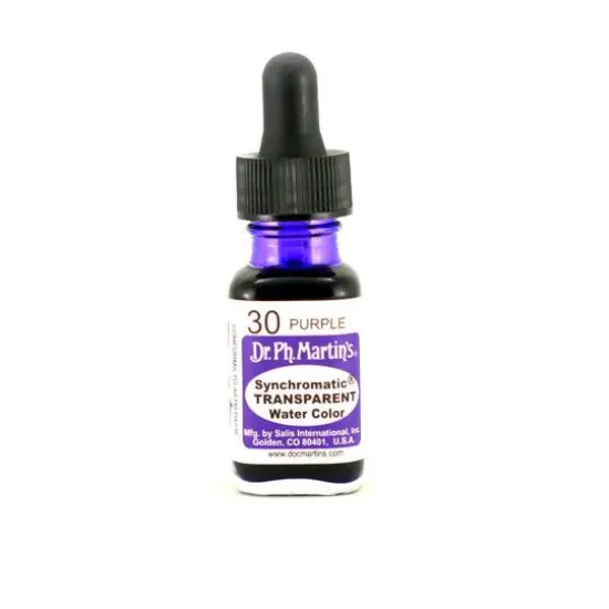 Dr. Ph. Martin's&reg; Synchromatic Transparent Watercolor, 0.5oz. 30 Purple {1}