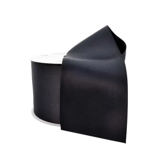2.5" x 10yd. Satin Ribbon by Celebrate It&reg; Specialty Black {4}