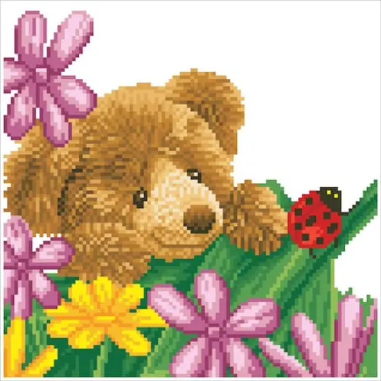 Diamond Dotz® Honey Pot Bear Hide & Seek Diamond Painting Kit {3}