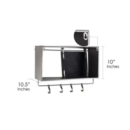 Rustic Sliding Barn Door Coat & Towel Rack {7}