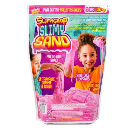 SlimyGloop&reg; 3 lb. Pink Glitter Slimy Sand&trade; {3}