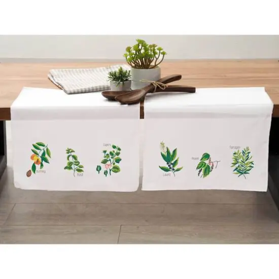 Leisure Arts&reg; Herb Tea Towel Stamped Embroidery Kit {3}