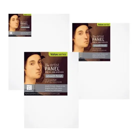 Ampersand&trade; Art Artist Panel&trade; Uncradled Primed Smooth, 1/8" Flat Profile  {2}