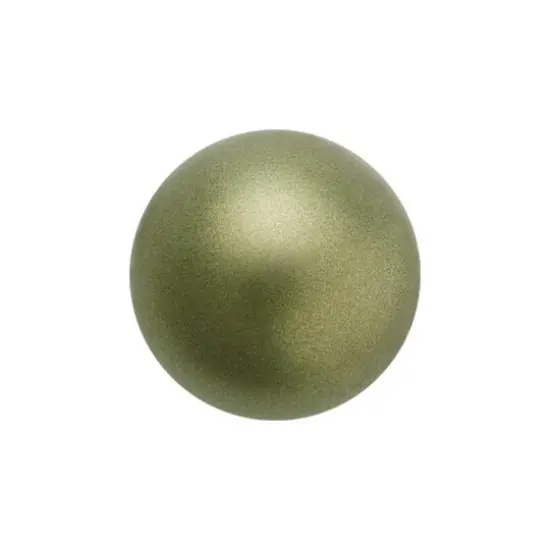 Preciosa Maxima 6mm Glass Nacre Pearls, 40ct. Dark Green {1}