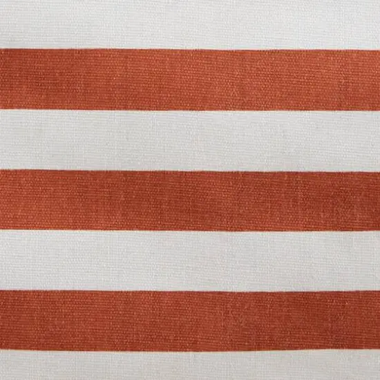 DII® Round Stripes PE-Coated Cotton Polyester Laundry Hamper Cinnamon {7}