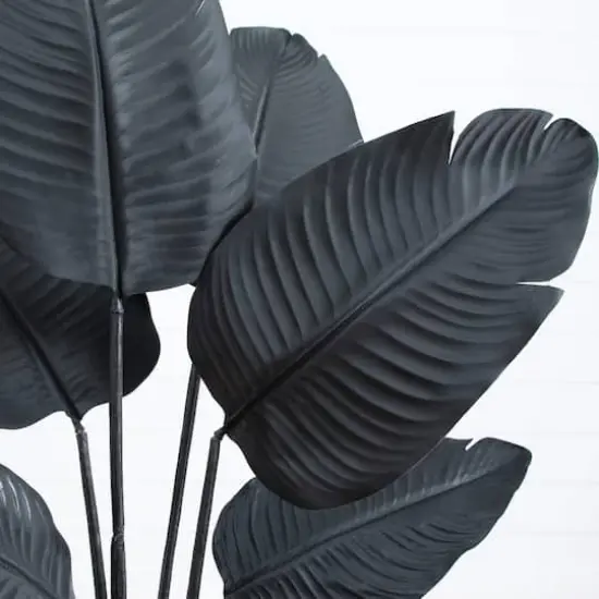 4ft. Artificial Halloween Black Travelers Palm Tree {4}