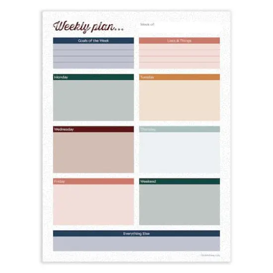 TF Publishing Boho Design Large Weekly Task Planner Desk Pad {3}