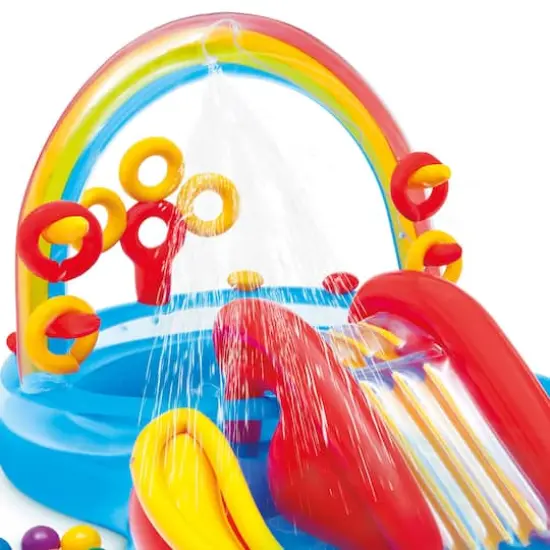 Intex&reg; 9.9ft. Rainbow Ring Play Center {4}