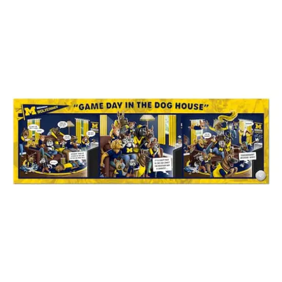 College Game Day in the Dog House 1,000 Piece Puzzle Michigan Wolverines {5}