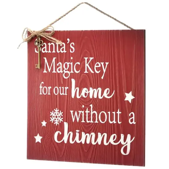 10" Santa&rsquo;s Key Door Sign {6}