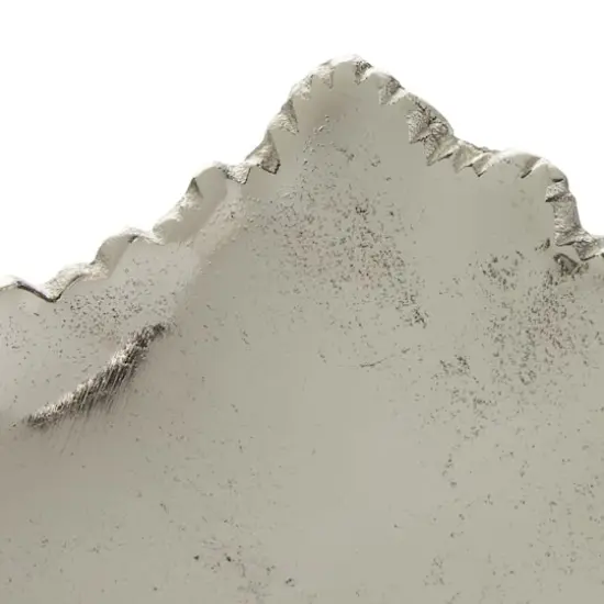 CosmoLiving by Cosmopolitan 16" Silver Aluminum Contemporary Tray {4}