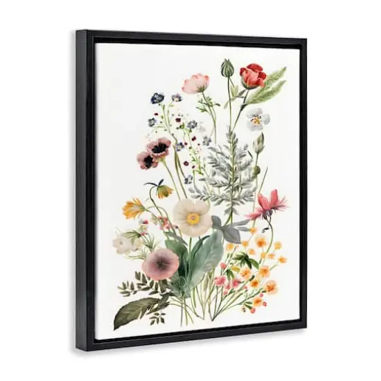 Stupell Industries Subtle Spring Blossoms Floater Framed Art Black {4}