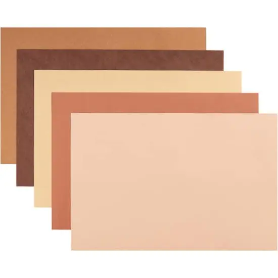 Prang® 12" x 18" Shades of Me Medium Weight Construction Paper, 5 Packs of 50 Sheets {4}