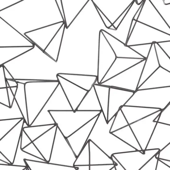 Black Geometric Modern Metal Wall D&eacute;cor {4}
