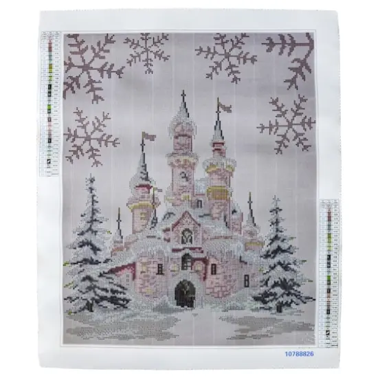 16" x 20" Pink Castle Diamond Art Kit by Make Market&reg; {3}