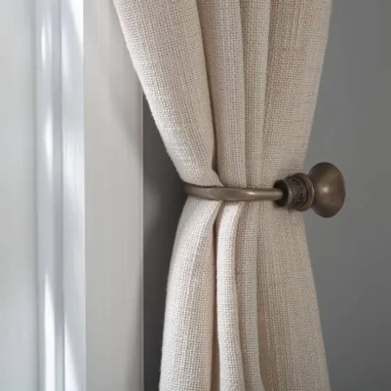 Simplify Black Silver Marquis Curtain Holdbacks {4}