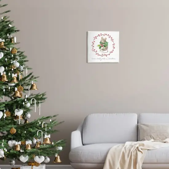 Stupell Industries Holly Jolly Christmas Mouse Wall Plaque Art {3}