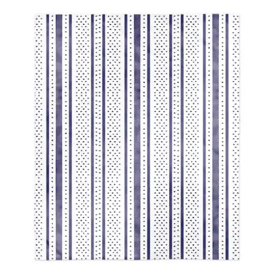 Stripes & Polka Dots Sherpa Fleece Blanket {1}
