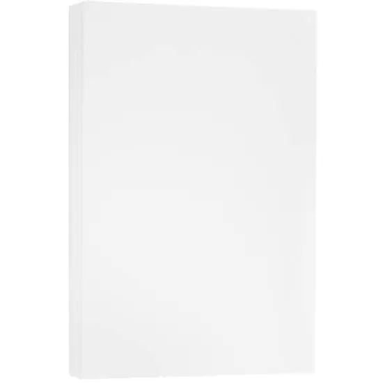 JAM Paper Bright White Wove Strathmore 11" x 17" 88lb. Cardstock {1}