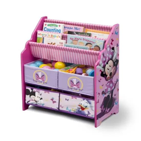 Delta Children Minnie Mouse Toy & Book Organizer  {3}