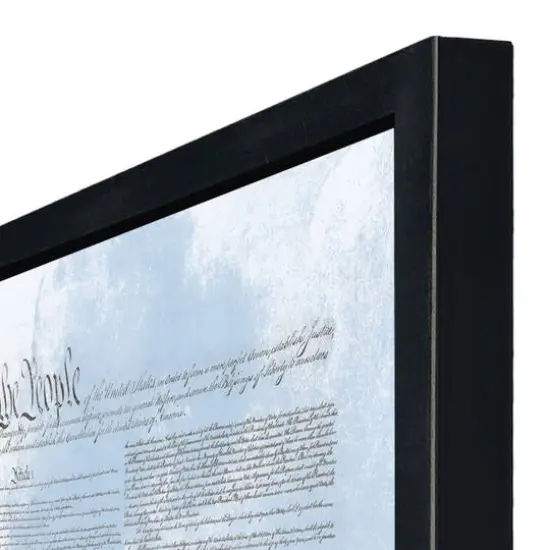 24" Flag Constitution Framed Print Black Frame {4}