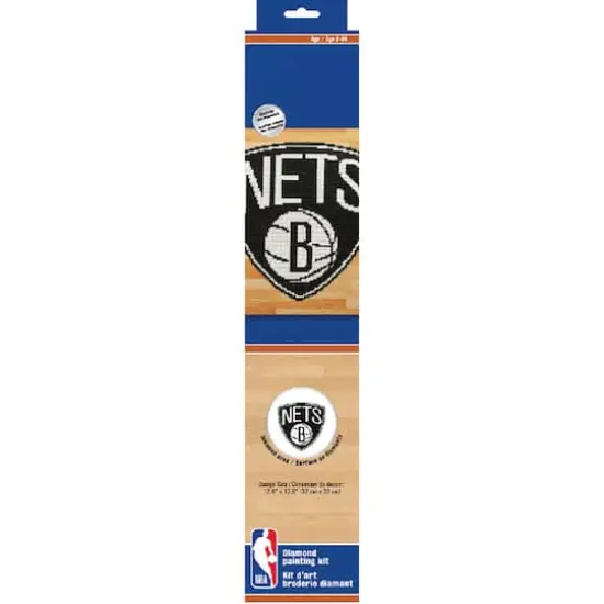 Camelot® Dots Intermediate NBA Brooklyn Nets Diamond Painting Kit {4}