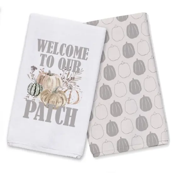 Welcome To Our Patch Tea Towel Set {1}