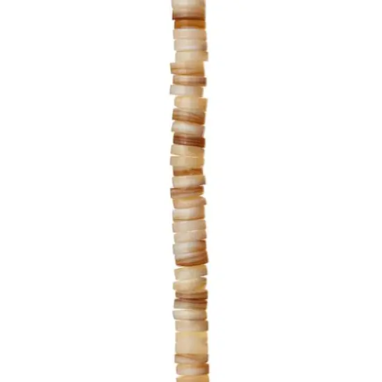 White Shell Rondel Beads, 7mm by Bead Landing&trade; {1}