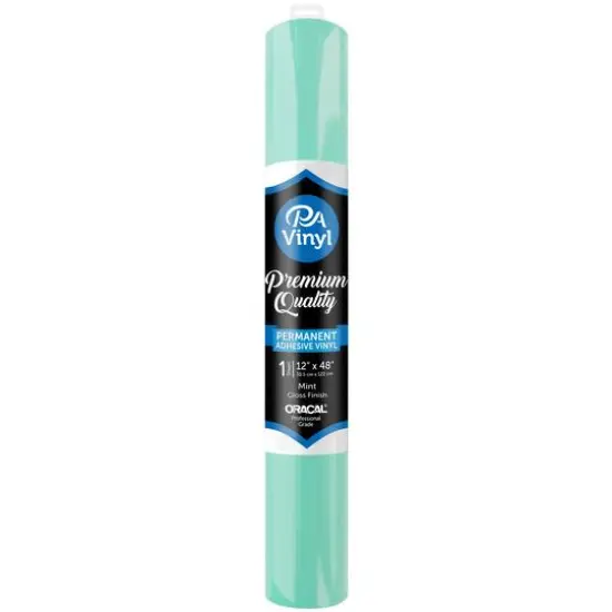 PA Vinyl Gloss Permanent Adhesive Vinyl Mint {1}