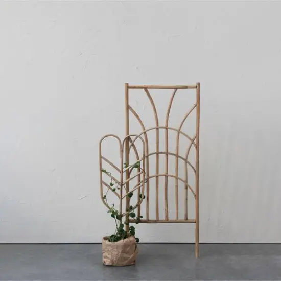 Hello Honey&reg; 39" Natural Handmade Rattan Trellis {4}