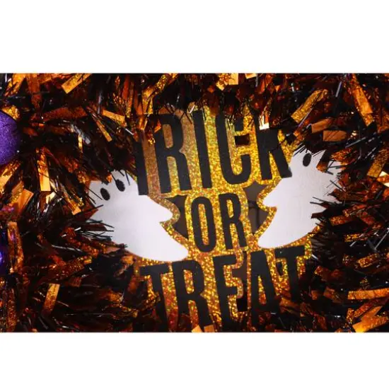 Assorted 18" Halloween Tinsel Wreath, 1pc. by Ashland&reg; {4}