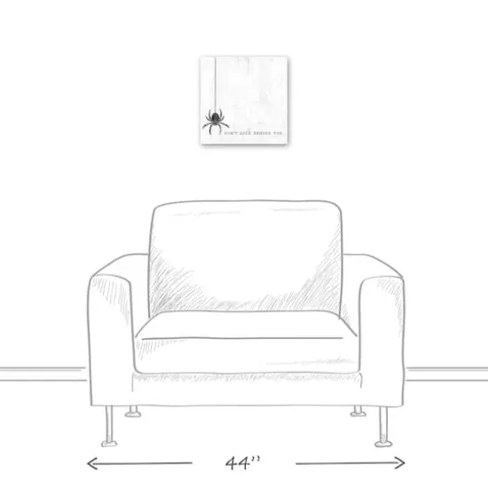 Don't Look Behind You Spider Canvas Wall Art {6}