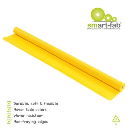 Smart-Fab&reg; Art & Decoration Fabric Roll, 48" x 40ft. Bright Yellow {6}