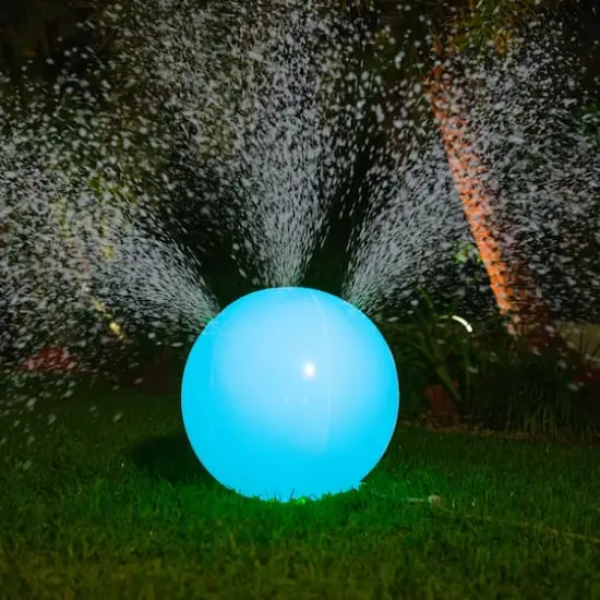 PoolCandy 24" Illuminated Color Changing Ball Sprinkler {3}
