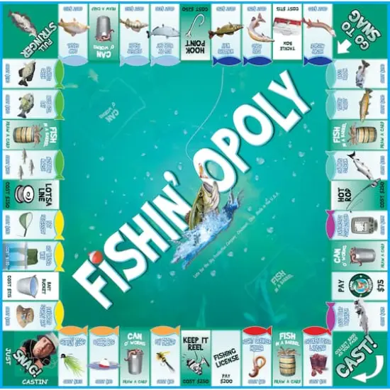 Late For The Sky Fishin'-Opoly&trade; Board Game {4}